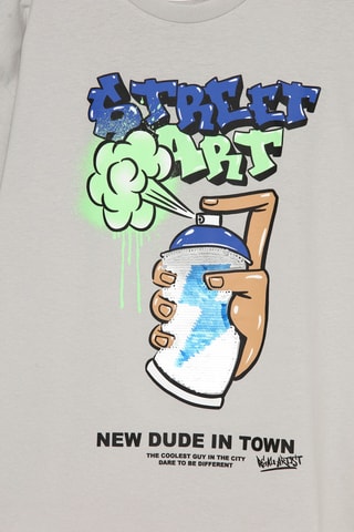 T-shirt - Gris clair