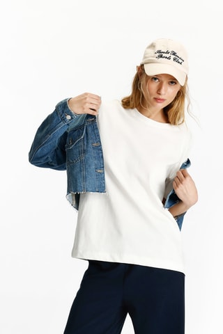 T-shirt oversize - Blanc
