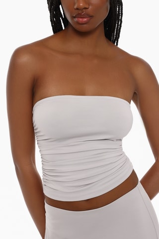 Crop top bustier - Blanc
