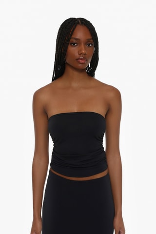 Crop top bustier - Noir