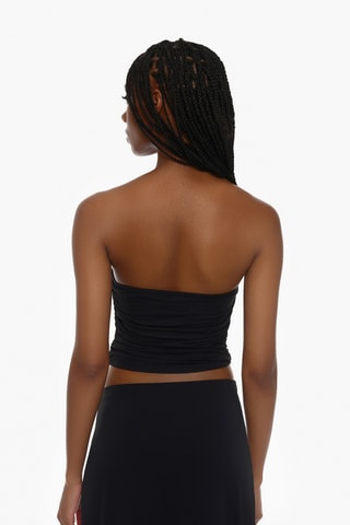 Crop top bustier - Noir