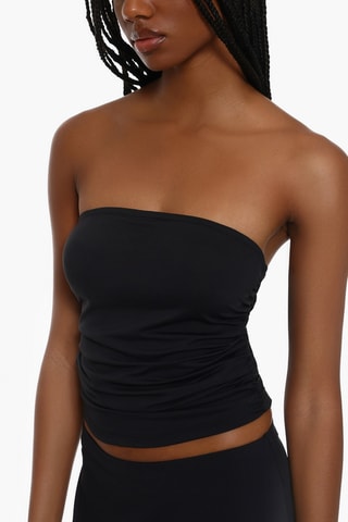Crop top bustier - Noir