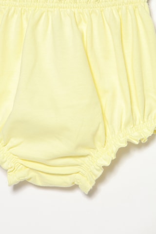 T-shirt et bloomer - Blanc et jaune