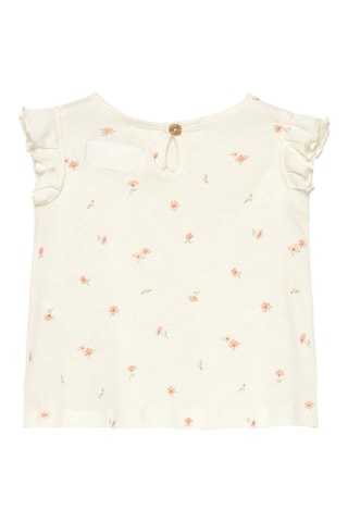 T-shirt et bloomer - Blanc et corail