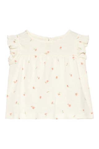 T-shirt et bloomer - Blanc et corail