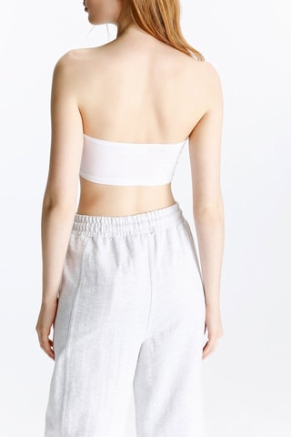 Crop top bustier - Blanc