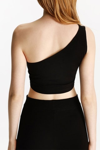 Top asymétrique - Noir