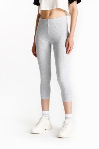 2 leggings - Gris et bleu marine