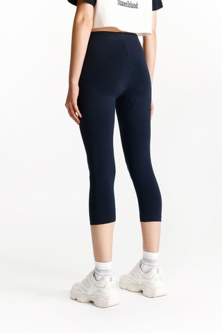 2 leggings - Gris et bleu marine