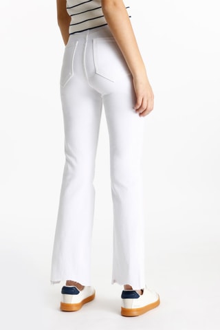 Pantalon taille haute - Blanc
