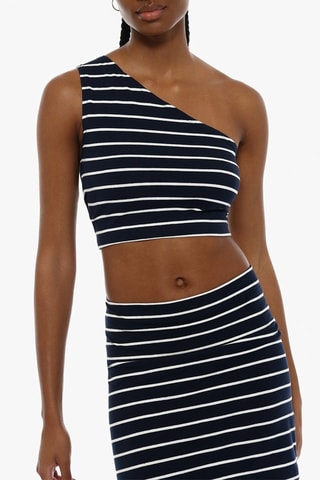 Top asymétrique - Bleu