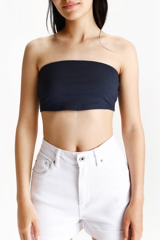 Crop top bustier - Noir
