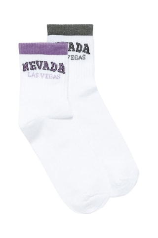 2 paires de chaussettes - Blanc