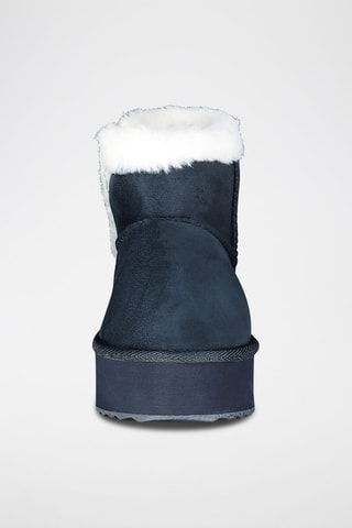 Botas forradas com plataforma Oslo - Azul-marinho