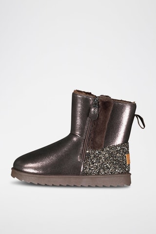 Botins forrados Oglitter - Castanho