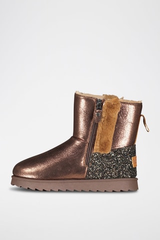 Botins forrados Oglitter - Castanho