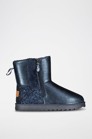 Botins forrados Oglitter - Azul-marinho