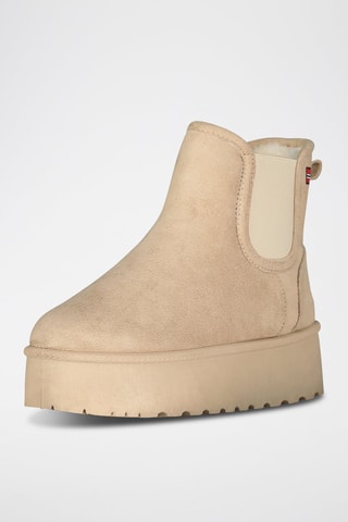 Botins forrados com plataforma Odysse - Bege