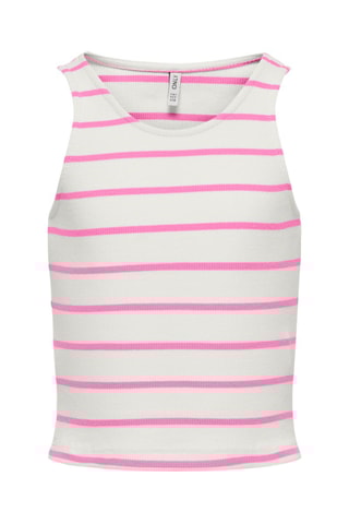 Hemd - Ecru en fuchsia- Kids Only