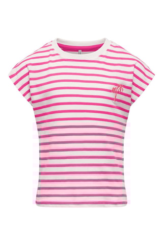 Trui - Ecru en fuchsia- Kids Only