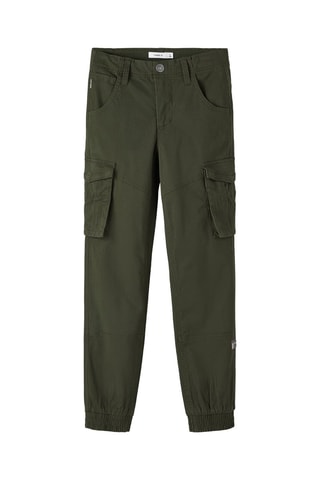 Calças jogger - Caqui - Name It Kids