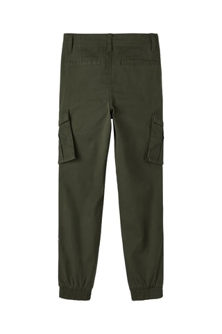 Calças jogger - Caqui - Name It Kids