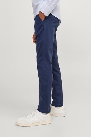 Biologisch Katoenen Chino - Marineblauw - Jack & Jones Junior