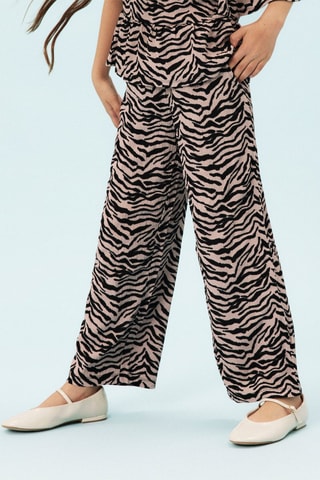 Broek - Lichtpaars en Zwart - Name it Kids