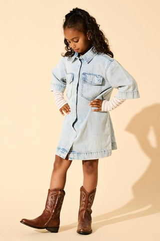 Oversized Spijkerjurk - Blauw - Kids Only Girl