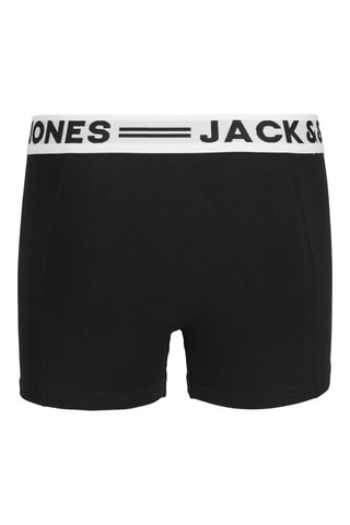 3 Biologisch Katoenen Boxers - Zwart - Jack & Jones Junior