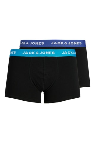 2 Biologisch Katoenen Boxers - Zwart - Jack & Jones Junior