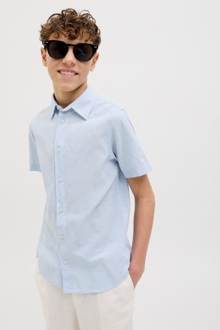 Camisa em linho - Azul-celeste - Jack & Jones Junior