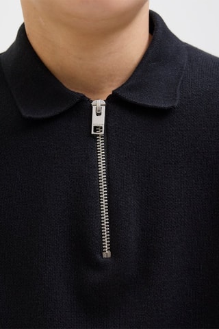 Polo relaxed - Preto - Jack & Jones Junior