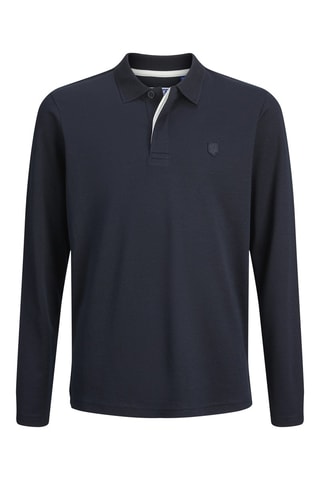 Polo em algodão biológico - Azul-noite - Jack & Jones Junior