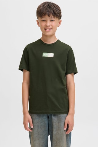 T-shirt - Donkergroen Jack & Jones Junior