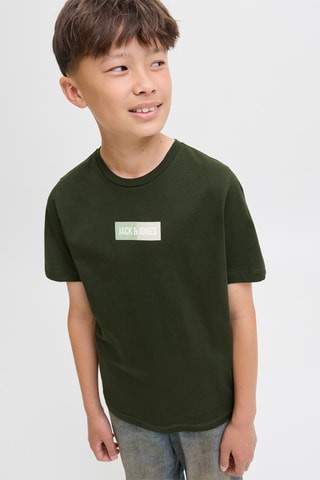 T-shirt - Donkergroen Jack & Jones Junior