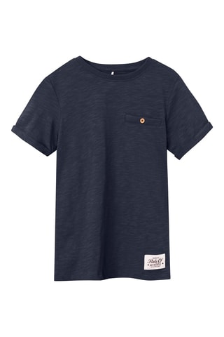 T-shirt - Gemêleerd Marineblauw - Name it Kids