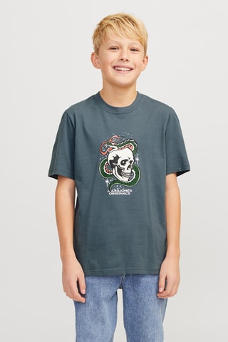 T-shirt - Donkergrijs - Jack & Jones Junior