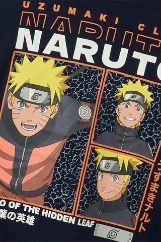 T-shirt Naruto Shippuden - Azul-escuro - Name It Kids