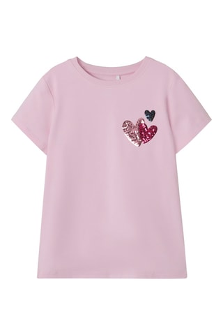 Biologisch Katoenen T-shirt - Roze - Name it Kids