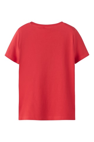 Biologisch Katoenen T-shirt - Rood - Name it Kids