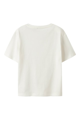 Biologisch Katoenen T-shirt - Ecru - Name it Kids