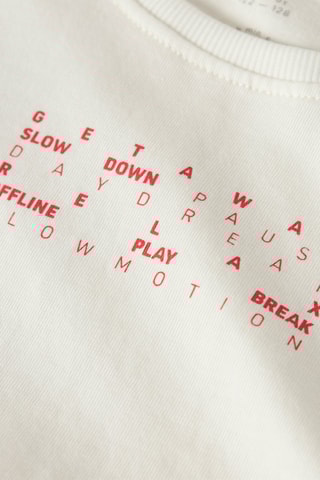 Biologisch Katoenen T-shirt - Ecru - Name it Kids