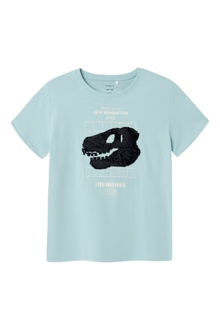 Biologisch Katoenen T-shirt - Hemelsblauw - Name it Kids