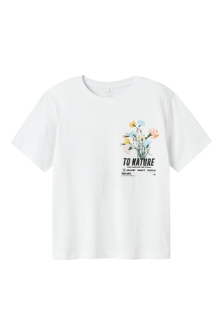 Biologisch Katoenen T-shirt - Wit - Name it Kids