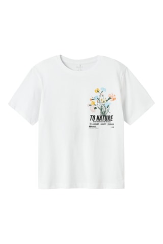 Biologisch Katoenen T-shirt - Wit - Name it Kids