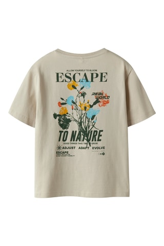 Biologisch Katoenen T-shirt - Beige - Name it Kids