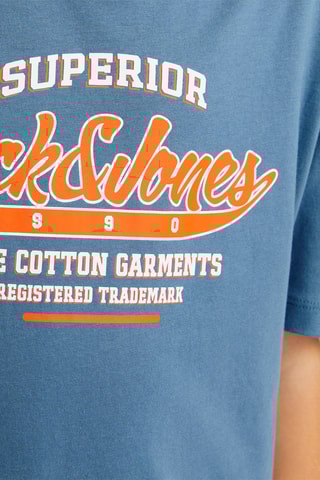 Biologisch Katoenen T-shirt - Kobaltblauw - Jack & Jones Junior