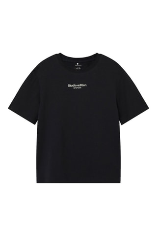 Biologisch Katoenen T-shirt - Zwart