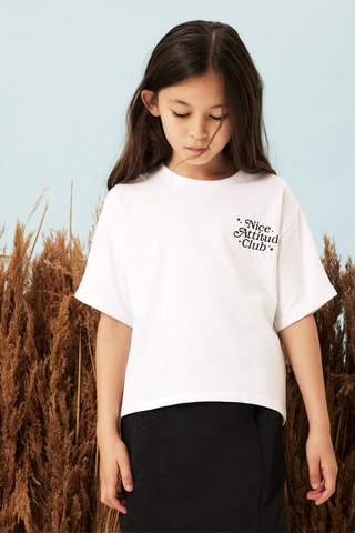 Biologisch Katoenen T-shirt - Wit - Name it Kids